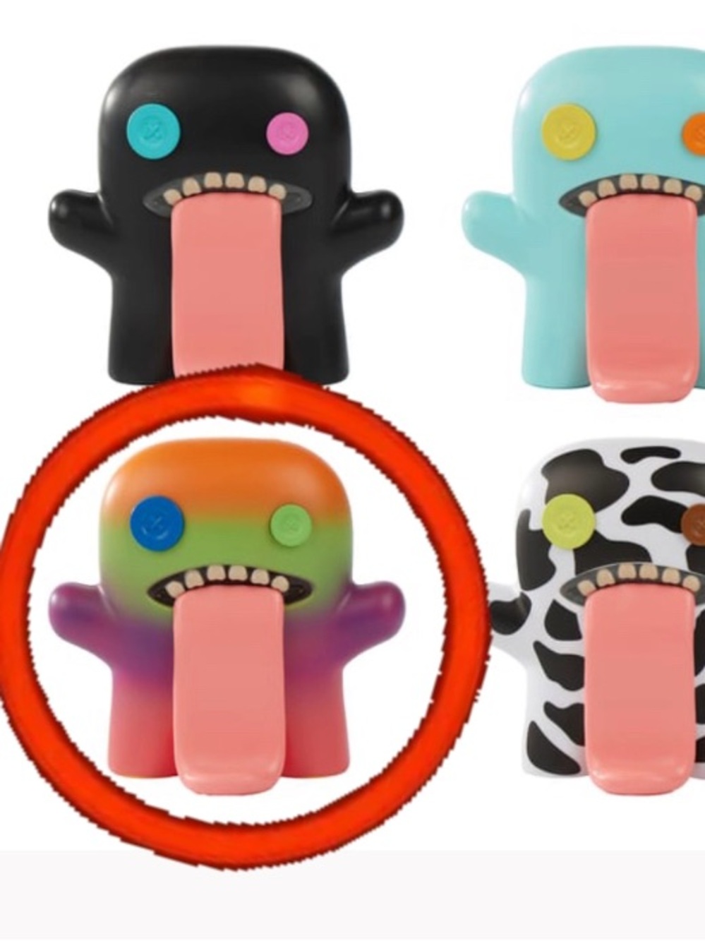 NWT Fuggler Oogah Boogah Figure - Green Monster GRADIENT RARE  with Pink Tongue